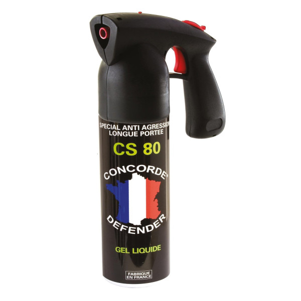 Bombe lacrymogène gel CS 300 ml Concorde Defender Cat. B