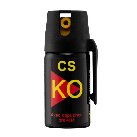 Spray CS Jet 40 ml gaz lacrymogène directionnel compact