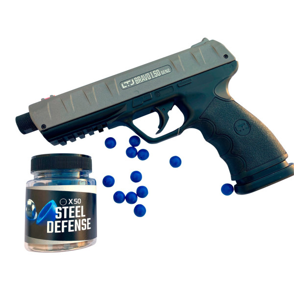 Billes en acier Praga Technology Steel Defense C50 — lot de 50