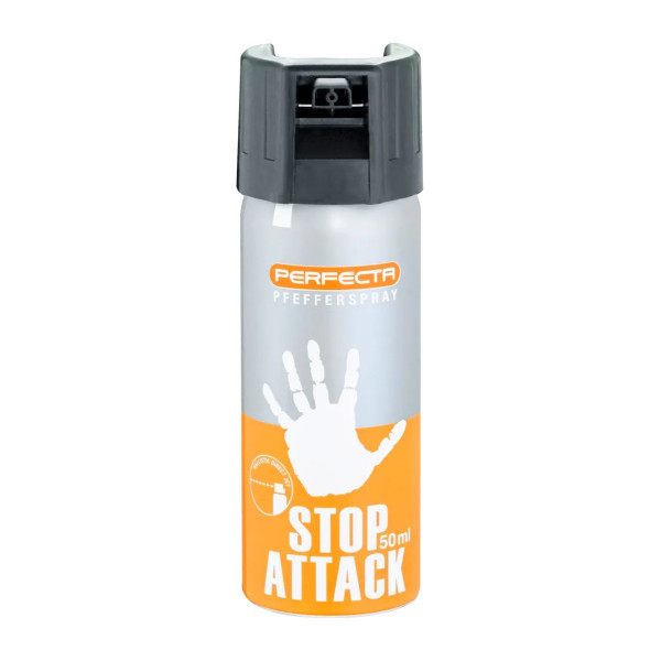 Bombe anti-agression animale gel poivre 50 ml Perfecta Stop Attack