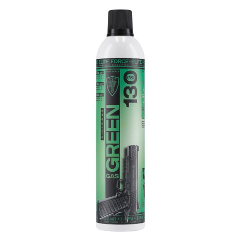 Bombe de gaz Green Gas Elite Force Maintenance 600 ml 130 PSI avec huile silicone