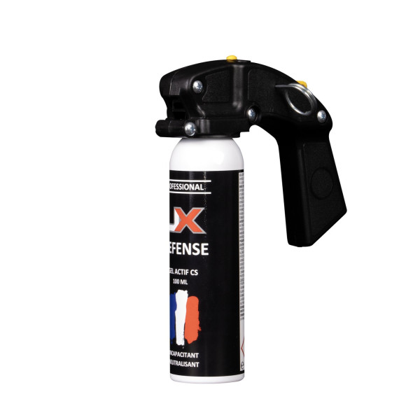 Bombe lacrymogène gel CS UX Pro 100 ml poignée standard