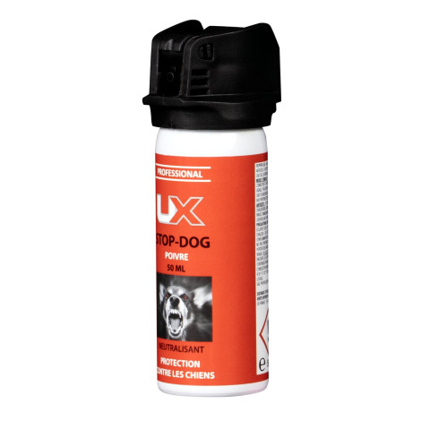 Bombe anti-chien au poivre UX Stop Dog 50 ml avec clapet