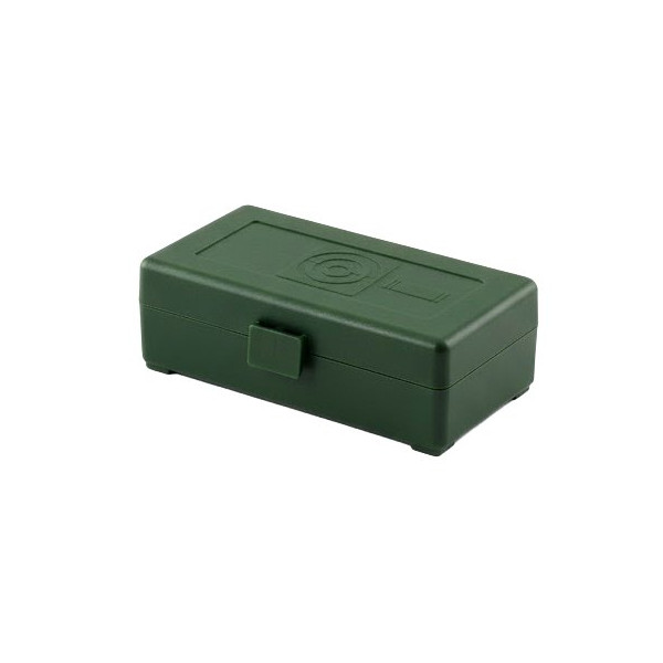 Boîte de rangement 50 munitions calibre 357 Megaline verte