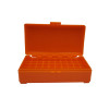 Boîte de rangement 50 munitions calibre 9mm Megaline orange
