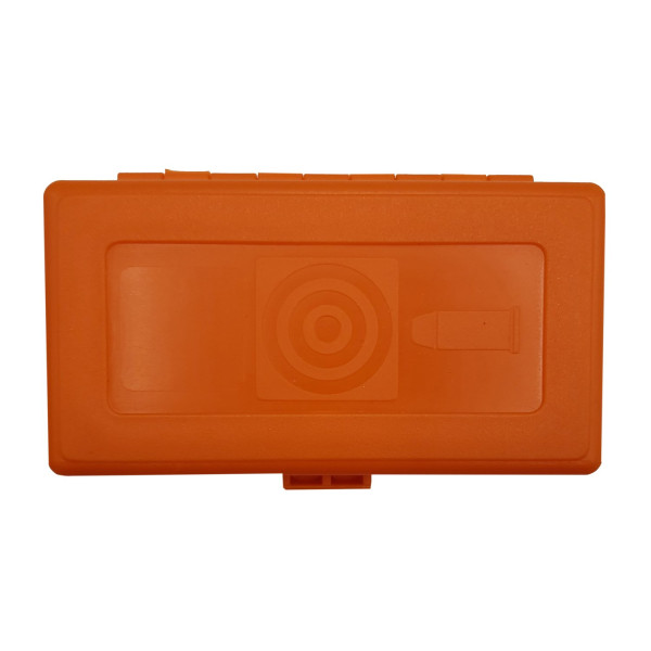 Boîte de rangement 50 munitions calibre 9mm Megaline orange