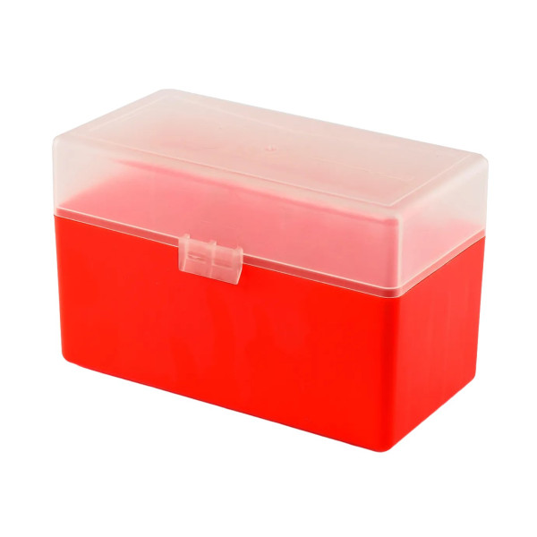 Boîte de rangement 50 munitions cal 30-06 couvercle transparent Megaline