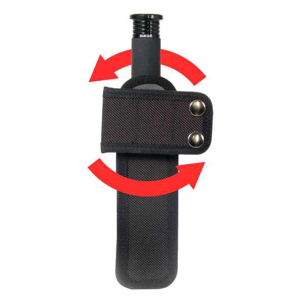 Matraque télescopique Clovx 21 pouces acier trempé avec étui 360° à bouton poussoir