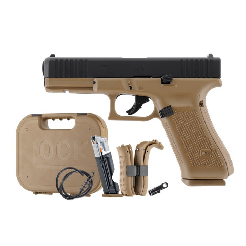 Pistolet paintball Glock 17 Gen5 calibre 43 T4E couleur Coyote French Army