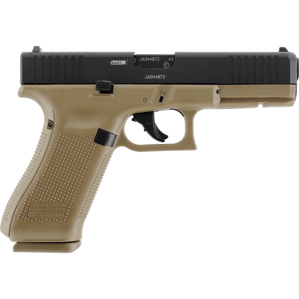 Pistolet paintball Glock 17 Gen5 calibre 43 T4E couleur Coyote French Army