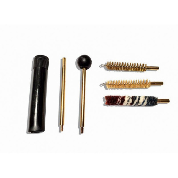 Kit de nettoyage calibre 22 pour arme de poing Megaline laiton bleu