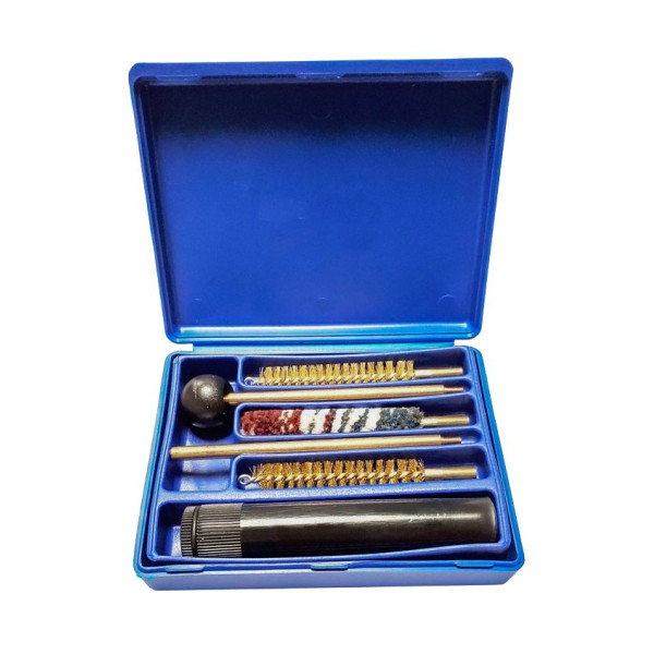 Kit de nettoyage calibre 9 mm pour arme de poing Megaline Bleu Laiton