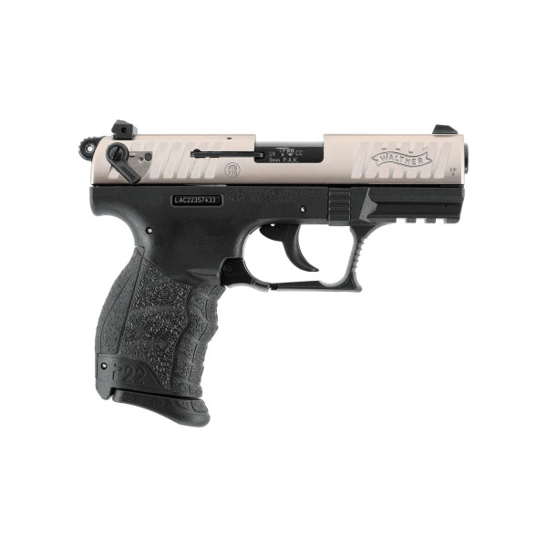 Pistolet d'alarme Walther P22Q calibre 9 mm PAK nickelé
